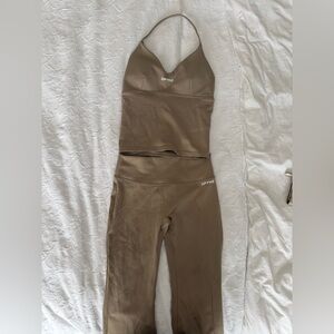 Women's Brown Leggings Set